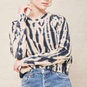 NEW RE/DONE x Hanes Classic Raglan Crewneck Tiger Dye S